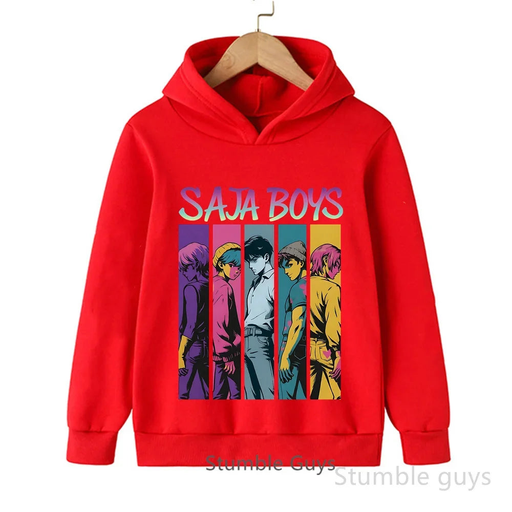 Sweat à capuche - Saja Boys - Rouge