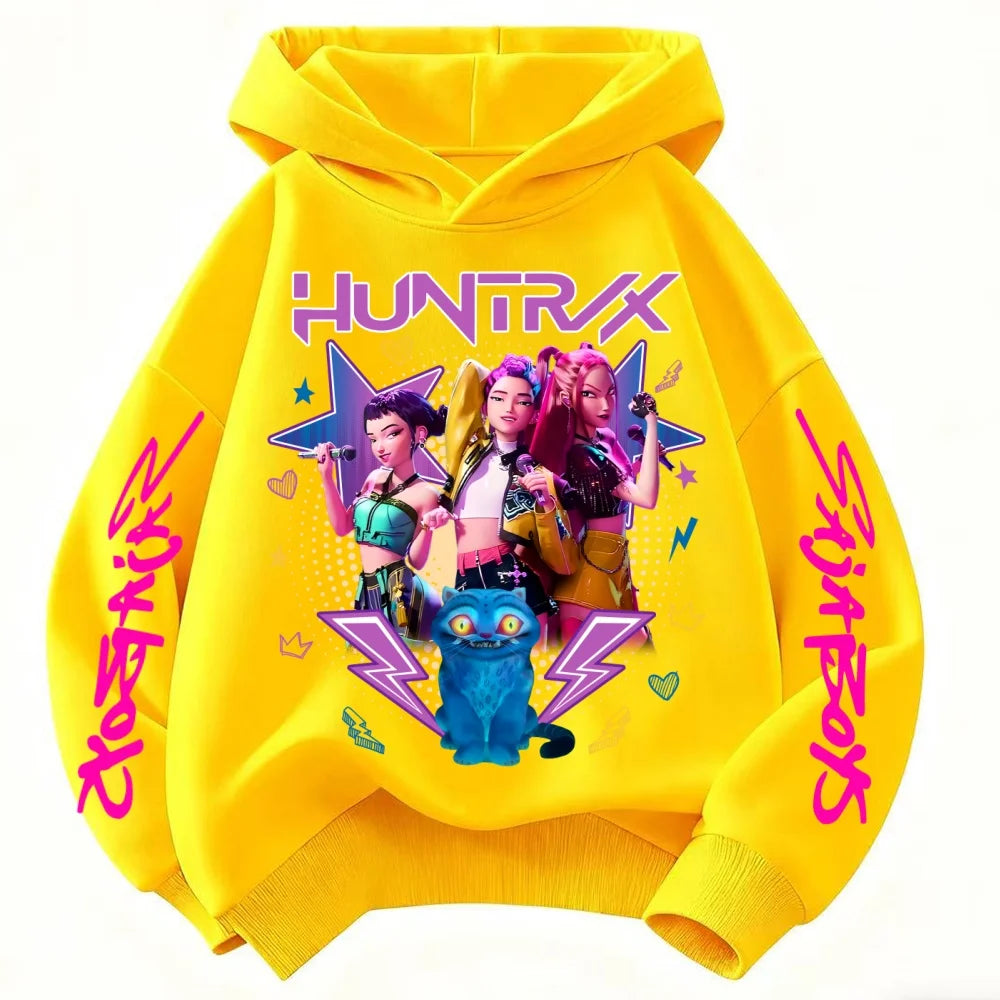 Sweat à capuche Huntrix jaune