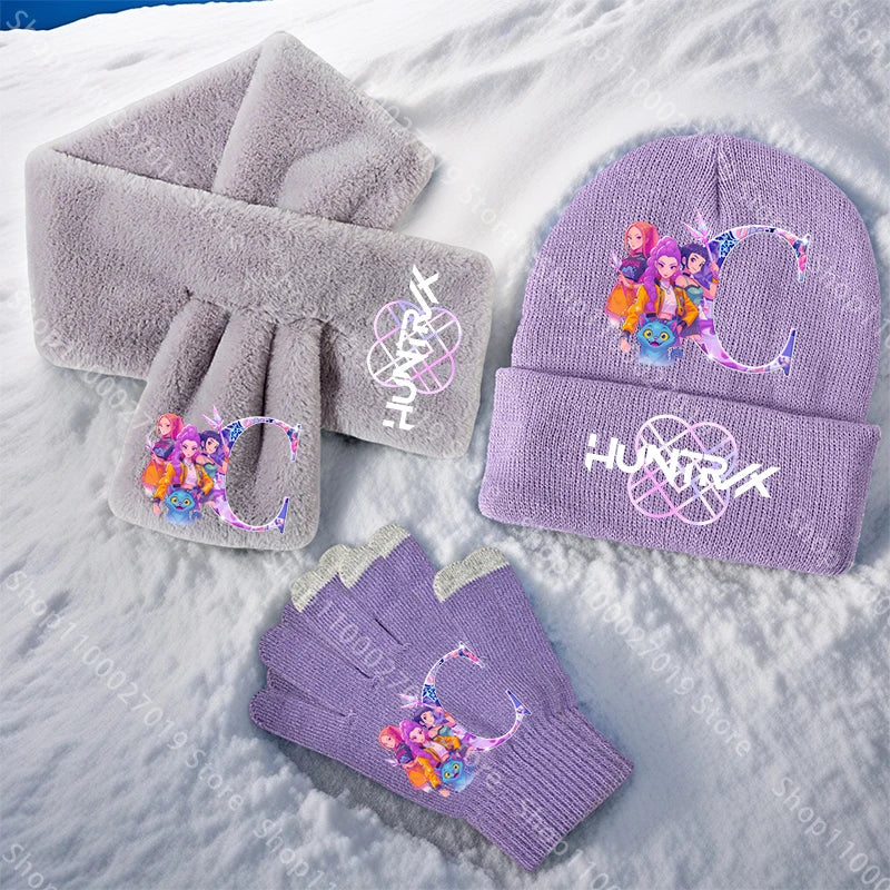 Set gants bonnet écharpe Huntrix C