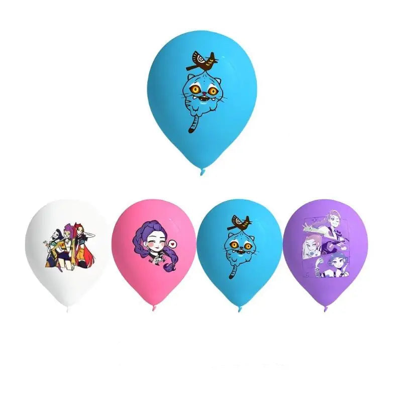 Set ballons anniversaire Huntrix - Saja-Boys.fr