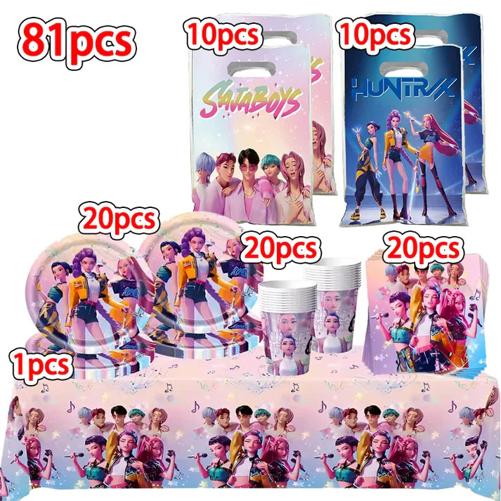 Pack anniversaire Huntrix 81 pièces