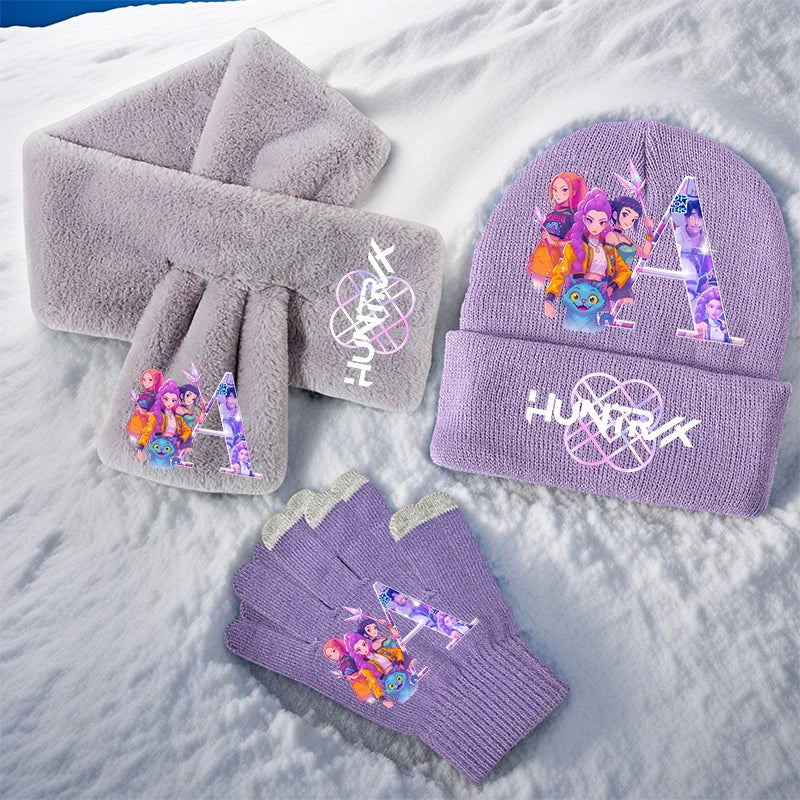 Set gants bonnet écharpe Huntrix A
