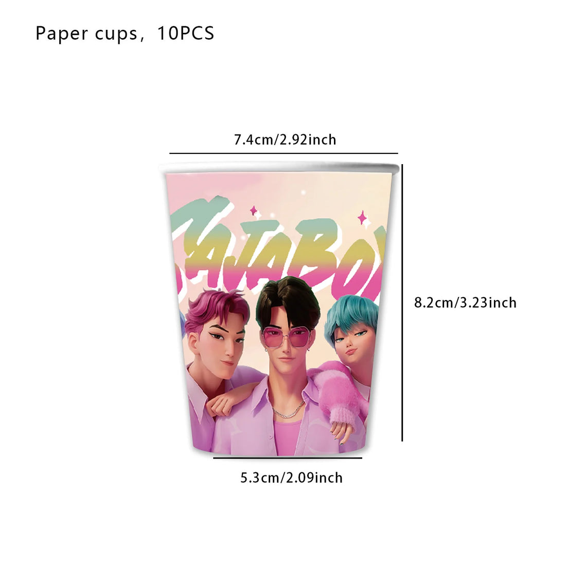 Gobelets anniversaire - Saja Boys