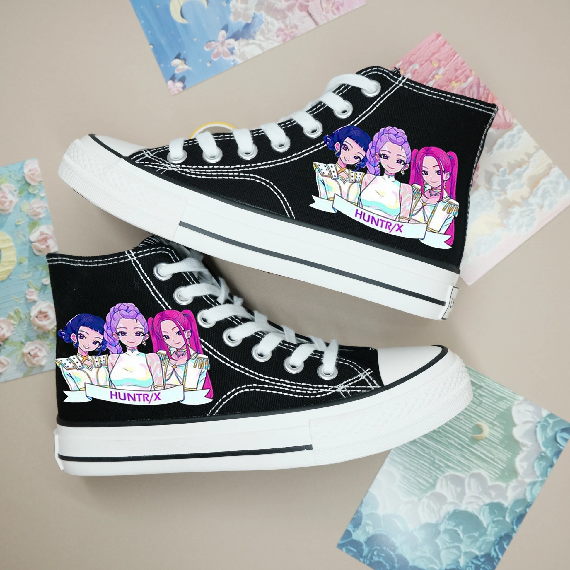 Chaussures Sneakers Huntrix Anime Noir
