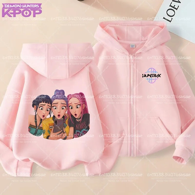  Sweat à capuche Huntrix - Rose