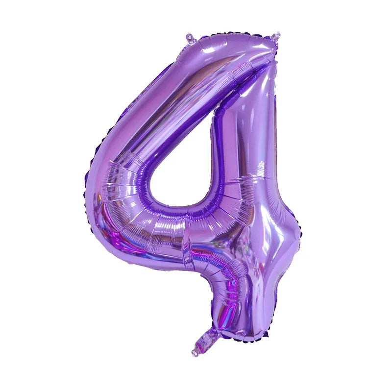 Ballon Anniversaire Huntrix Chiffre 4