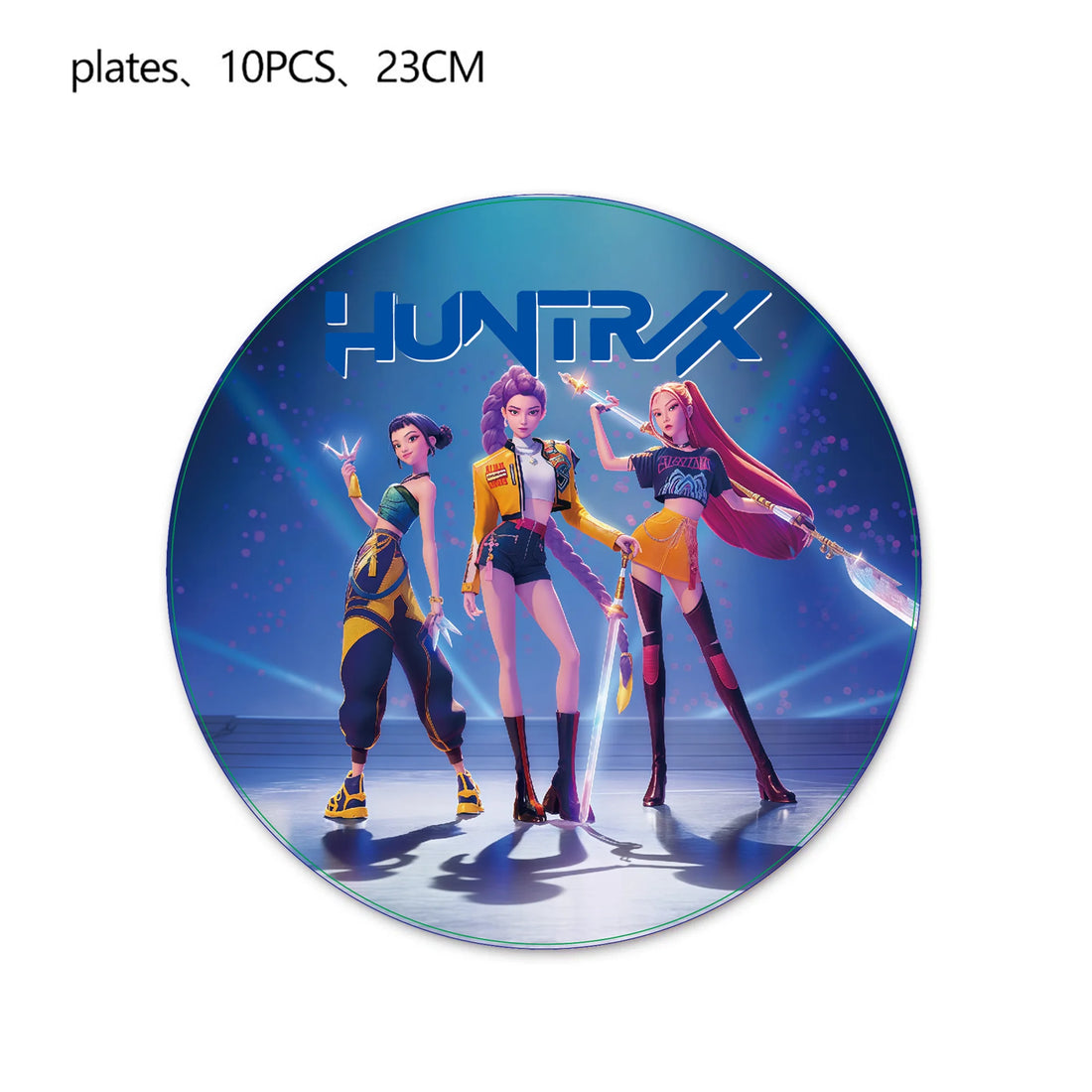 Assiettes 23cm anniversaire Huntrix - Saja-Boys.fr