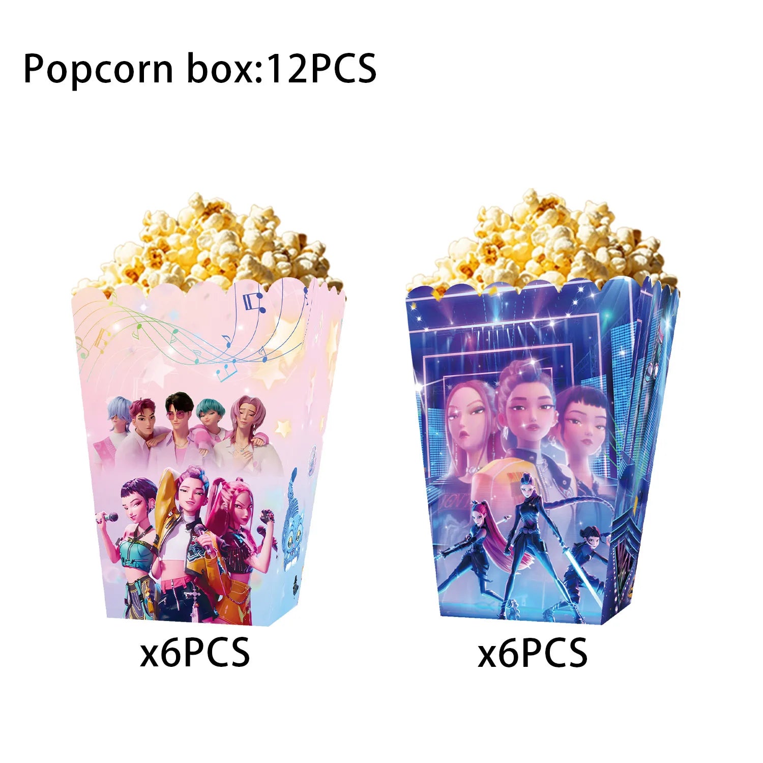 Boite popcorn anniversaire Huntrix - Saja-Boys.fr