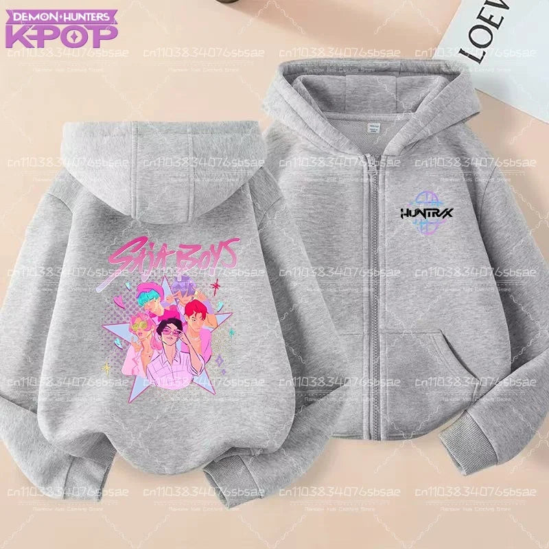 Sweat à capuche Saja Boys Band - Gris