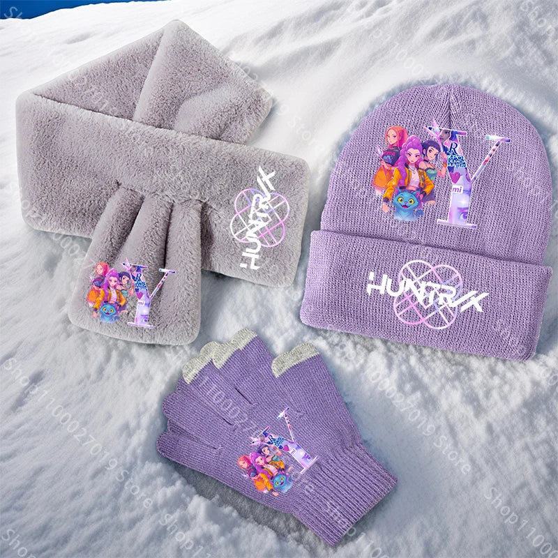 Set gants bonnet écharpe Huntrix Y