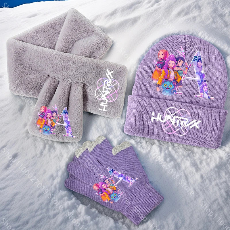 Set gants bonnet écharpe Huntrix A