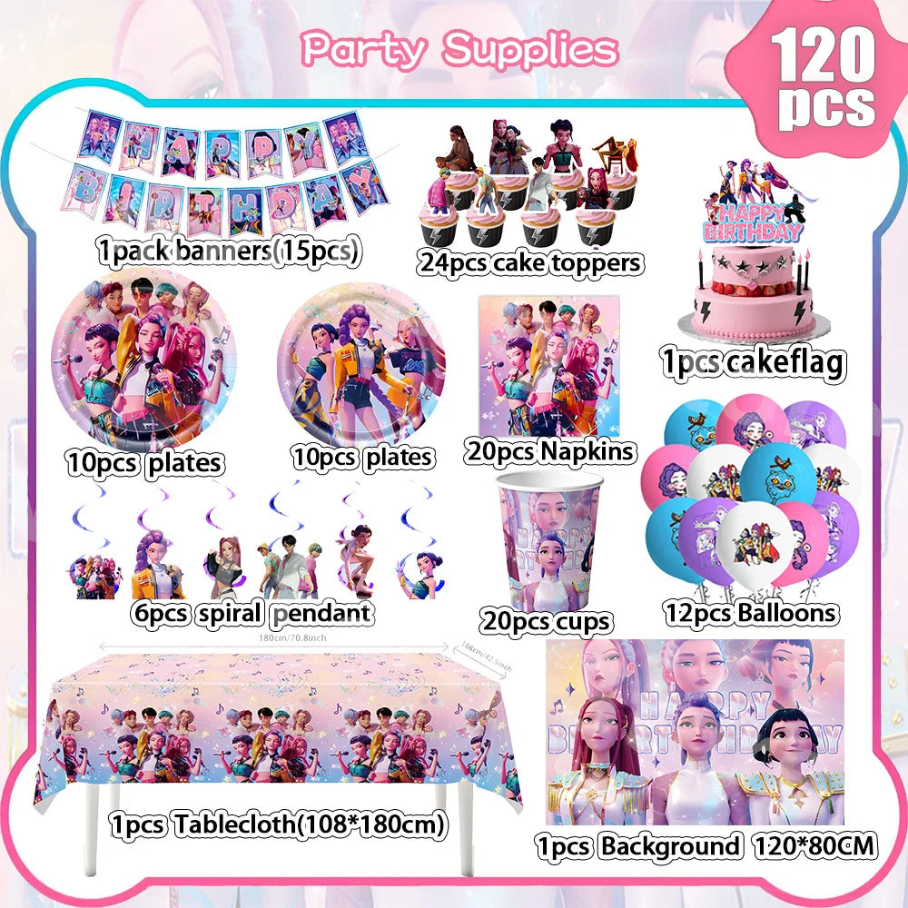 Pack anniversaire Huntrix 120 pièces - Saja-Boys.fr