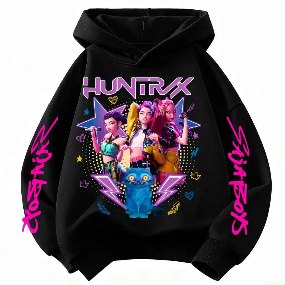 Sweat à capuche Huntrix noir