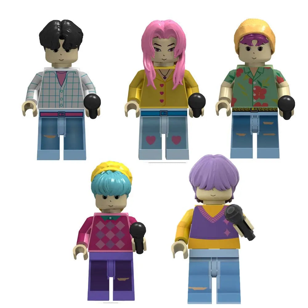 Figurines Kpop Demon Hunters - compatible LEGO® 2 Figurines Lego Saja Boys - Saja-Boys.fr