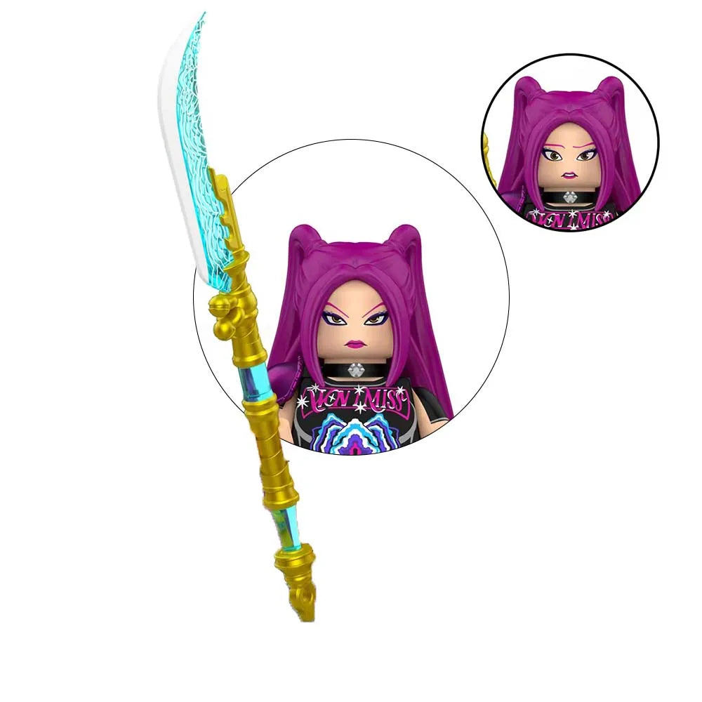 Figurines Kpop Demon Hunters - compatible LEGO® 6 Figurines Lego Mira - Saja-Boys.fr